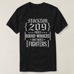 Nate Stockton 209 representa a camisa do lutador