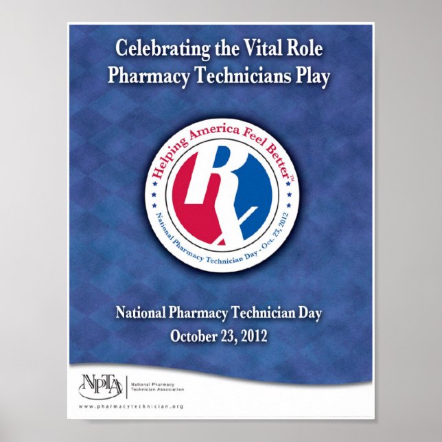 National Pharmacy Technician Day 2012 Poster (Frente)