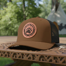 Native American Bear Paw Logo Personalized Name