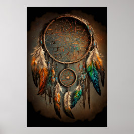 Native American Dreamcatcher Art Impressão Poster