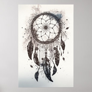 Native American Dreamcatcher Art Impressão Poster