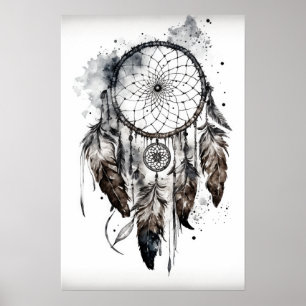 Native American Dreamcatcher Art Impressão Poster