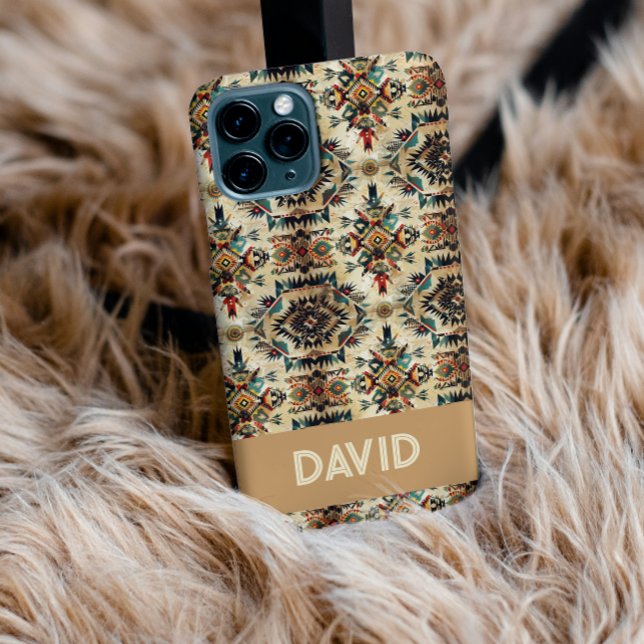 Native American Ethnic Art Tribe Pattern Custom  ( Native American Ethnic Art Tribe Pattern, vintage-inspired tribal design, birthday gifts western )