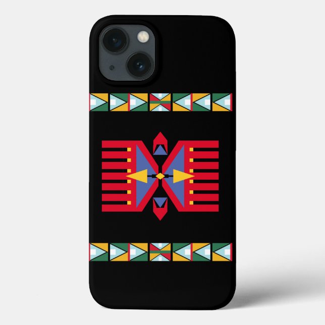 native american indian traditional textile motifs  (Verso)