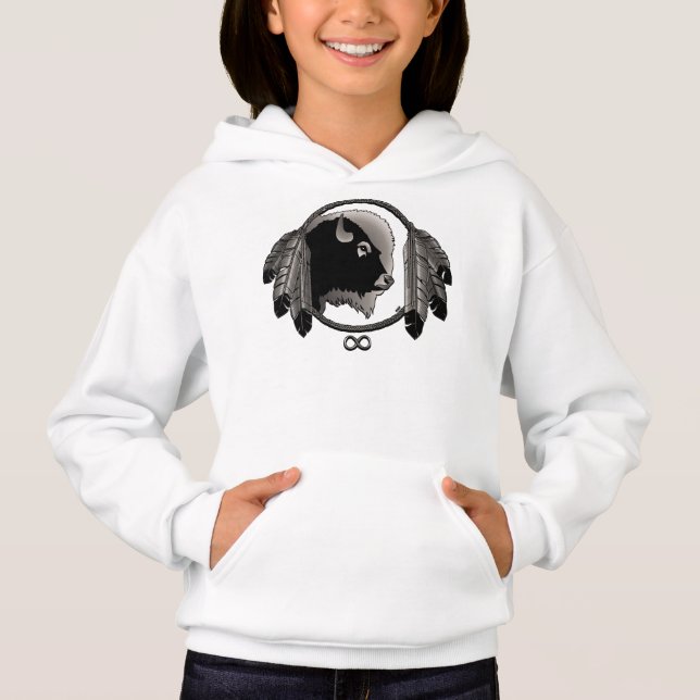 Native Art Kid's Sweatshirt First Nations Kid's Sh (Frente)