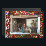 Natividade da aldeia<br><div class="desc">Isso é chamado de Natividade da Aldeia! A cena da natividade com o bebê Jesus,  Mary e Joseph. O fundo são estrelas multicoloridas! Você pode ver um aldeão abrindo a porta para visitar Jesus e a Santa Família</div>