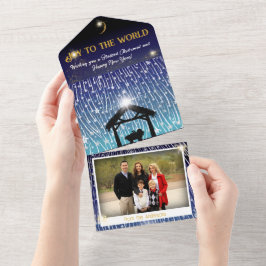 Natividade das estrelas em queda livre com a foto