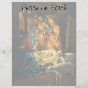 Natividade de Natal Vintage, Menino Jesus no Presé