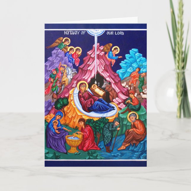 Natividade do Cartão de Sábado de Jesus (Frente)