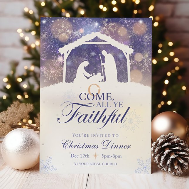 Natividade Natal Convite Religioso (Criador carregado)
