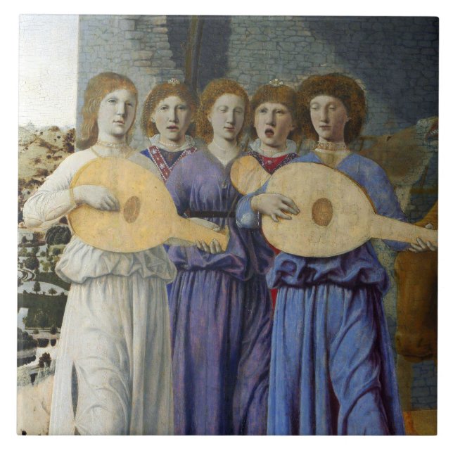 NATIVITY,CHRISTMAS ANGELS by PIERO DELLA FRANCESCA (Frente)