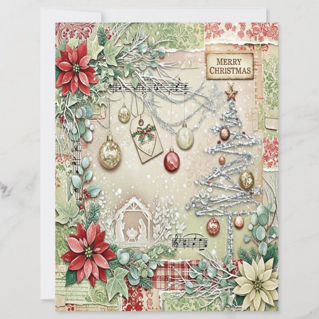 Nativity Christmas craft paper (Frente)