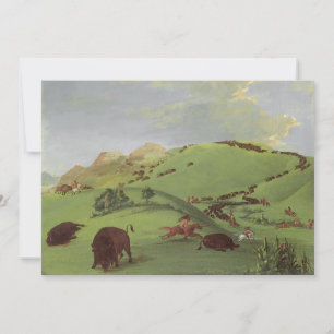 Nativos americanos antigos, Caça ao Búfalo por Cat