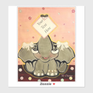 Natosha, os adesivos de 8" x 8"