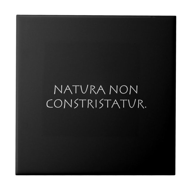 Natura não constristatur (Frente)