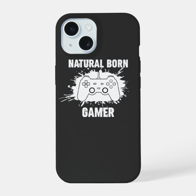 ​Natural Born Gamer - Splatter Style Gaming T-Shir (Verso)
