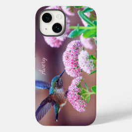Nature Blue Hummingbird Pink Flowers Name