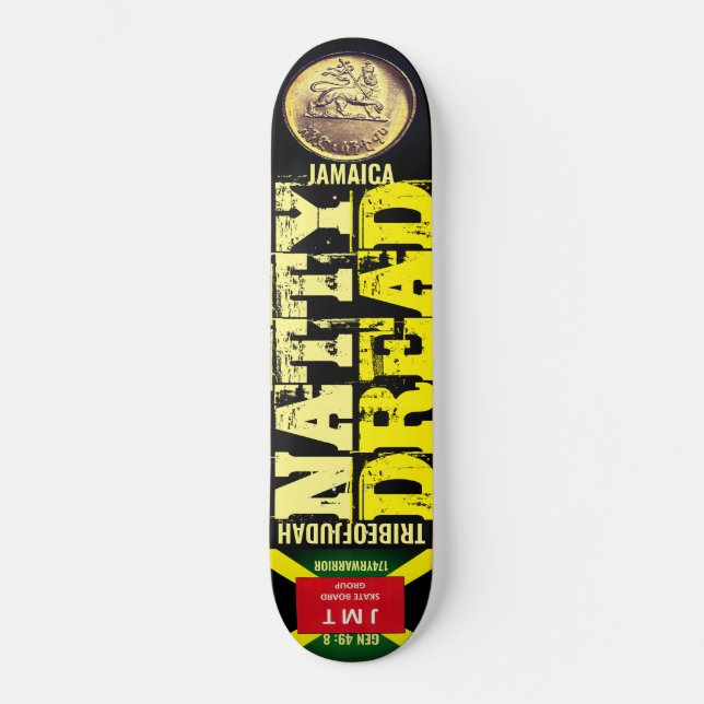NATURE DREAD TRIBE DE JUDAH skateboard (Frente)