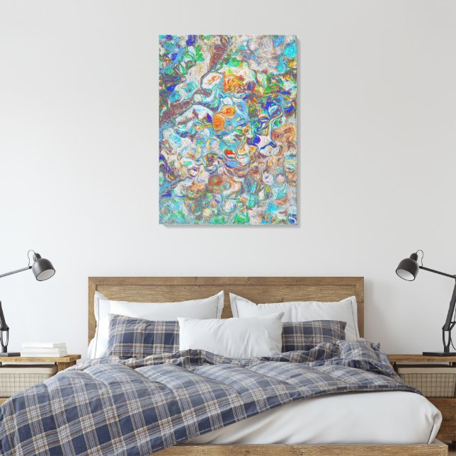 Nature Fantasy - Arte Abstrato de Canvas Vintage (Insitu(Quarto))