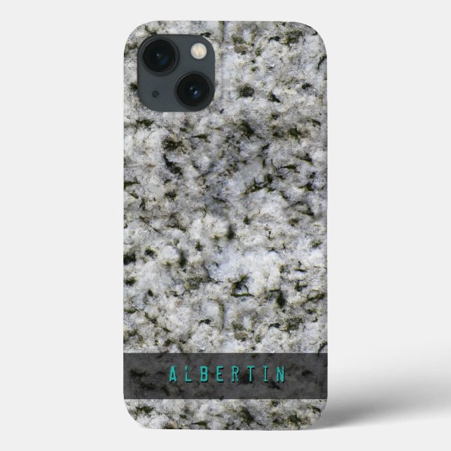 Nature Geology Rock Texture Nome Personalizado (Verso)