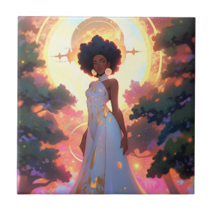 Nature Goddese African American Fantasy Art