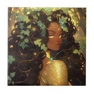 Nature Goddese African American Fantasy Art