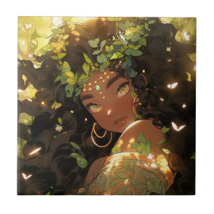 Nature Goddese African American Fantasy Art