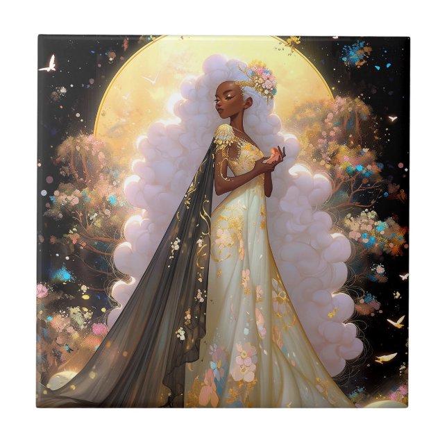 Nature Goddese African American Fantasy Art (Frente)