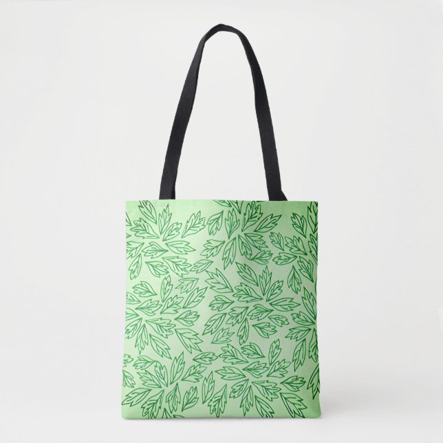 Nature-Inspired Leaf Pattern Tote bag (Frente)