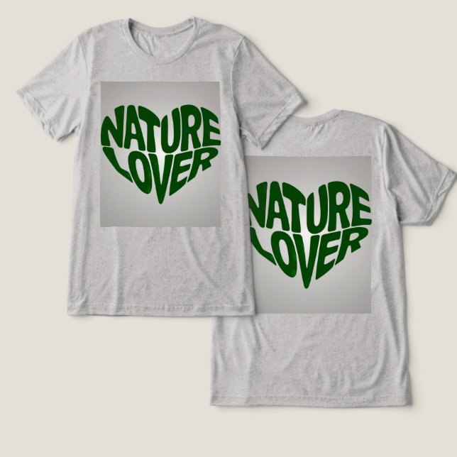 Nature Lover Cinza Verde (Design Frente e Verso)