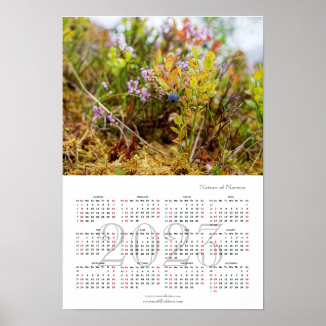 Nature of Norway,  Calendar 2023 Poster (Frente)