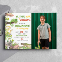 Nature Réptil Convite de aniversário