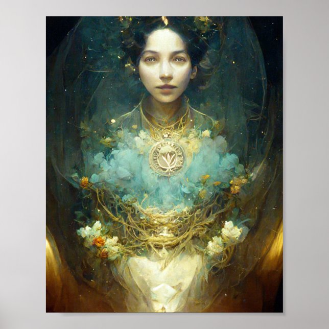 Nature Spirit Fantasy Art Poster (Frente)