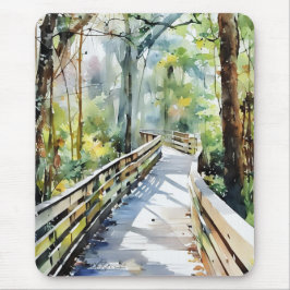 Nature Walk Watercolor Mousepad