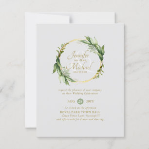 Natures Love Greenery Wreath Wedding