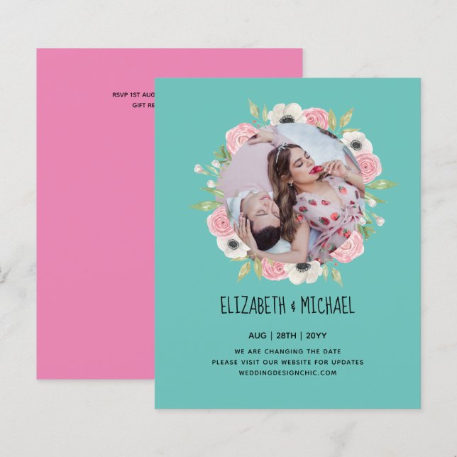 Natureza Almoça Casamento Verde Russo Boho (Frente/Verso)