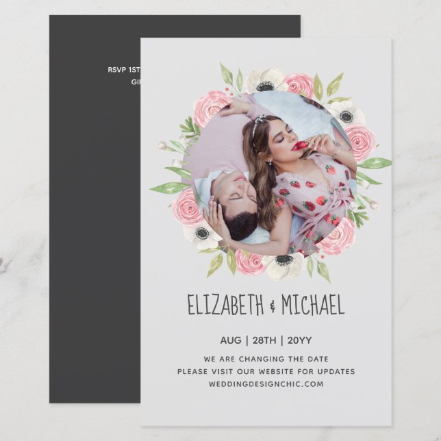 Natureza Almoça Casamento Verde Russo Boho (Frente/Verso)