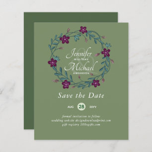 Natureza Almoça Casamento Verde Russo Boho