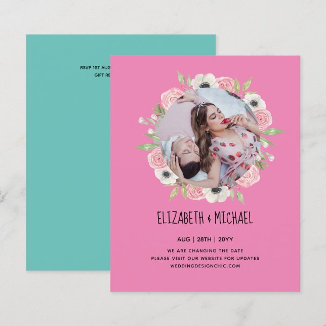 Natureza Almoça Casamento Verde Russo Boho (Frente/Verso)