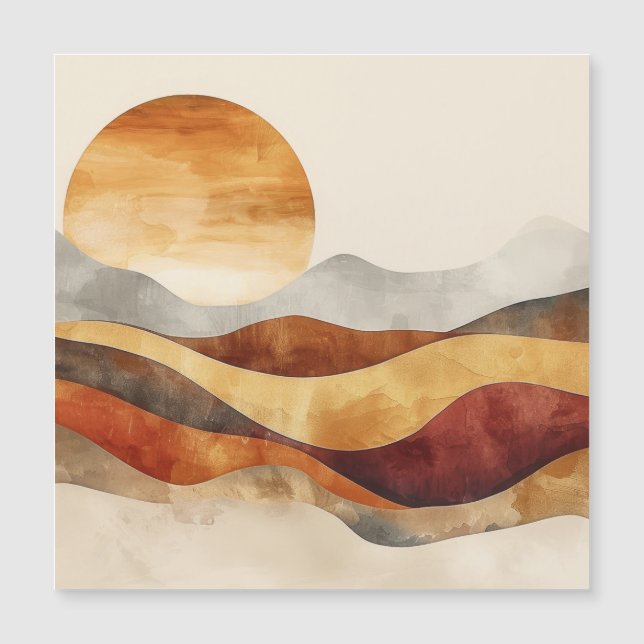 Natureza de Boho Minimalista - Tons de Terra Quent (Frente)