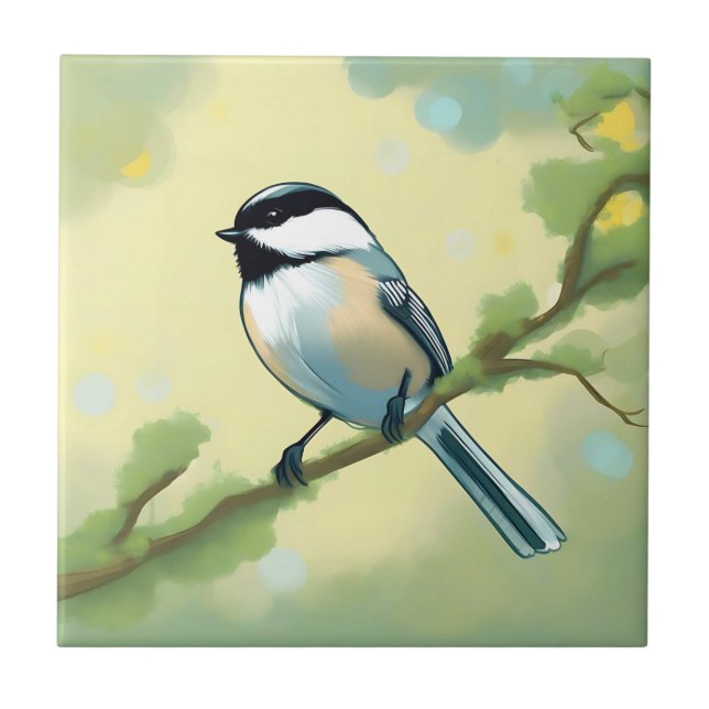 Natureza do Pássaro Chickadee (Frente)