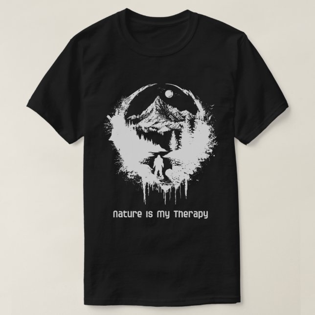 Natureza é minha camisa de terapia (Frente do Design)