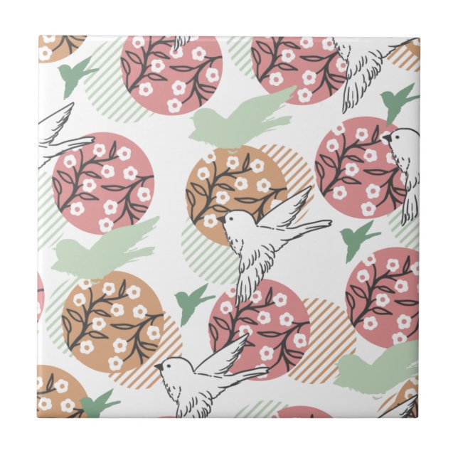 Natureza geométrica Primavera e Arte de Padrão Ani (Frente)