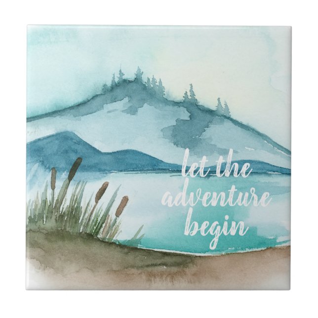 Natureza Moderna Da Aquarela O Vamos Da Aventura C (Frente)