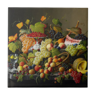 Natureza-morta Abundante de Frutas de Severin Roes