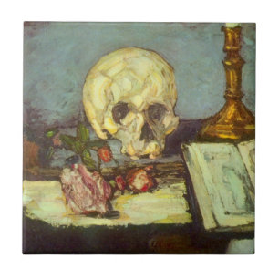 Natureza Morta c/ Crânio, Vela, Livro Por Paul Cez
