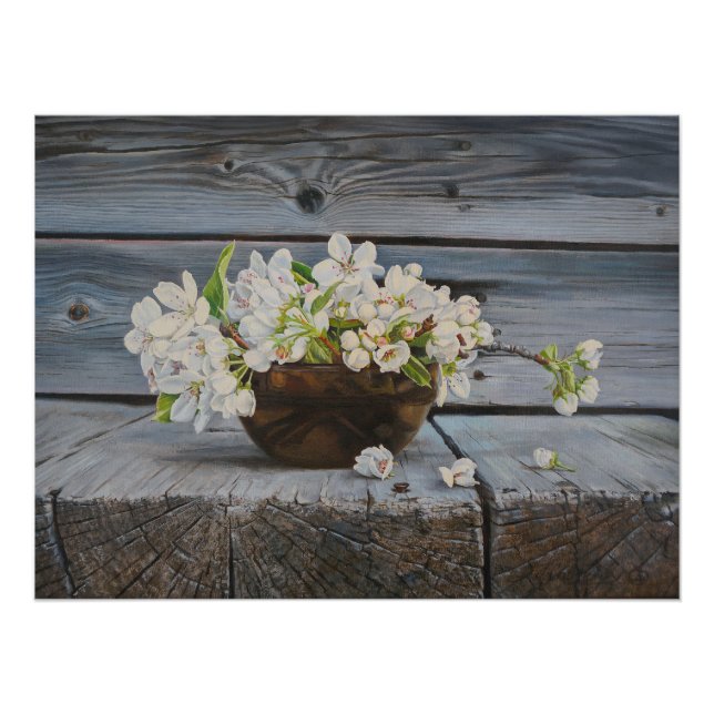 Natureza-Morta com Flor de Maçã – Impressão de Art (Frente)