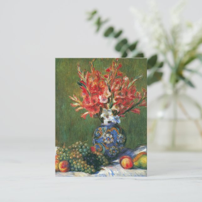 Natureza-morta com Flores e Frutas de Pierre Renoi (Em pé/Frente)