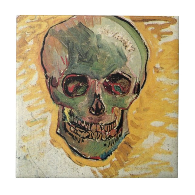 Natureza Morta Crânio por Vincent van Gogh (Frente)