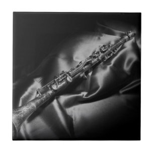 Natureza-morta de clarinete antigo, P&B
